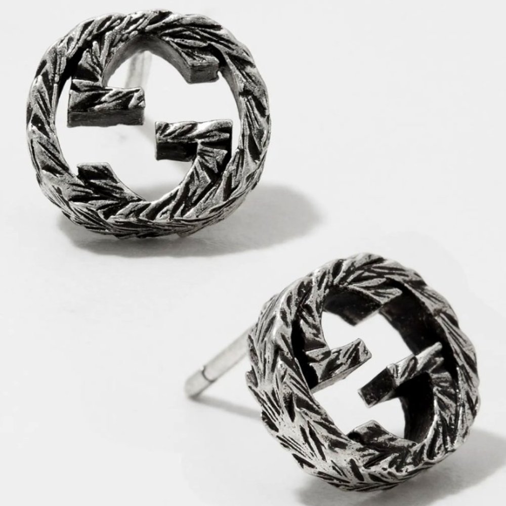 Gucci - Sterling Silver G Stud Earrings